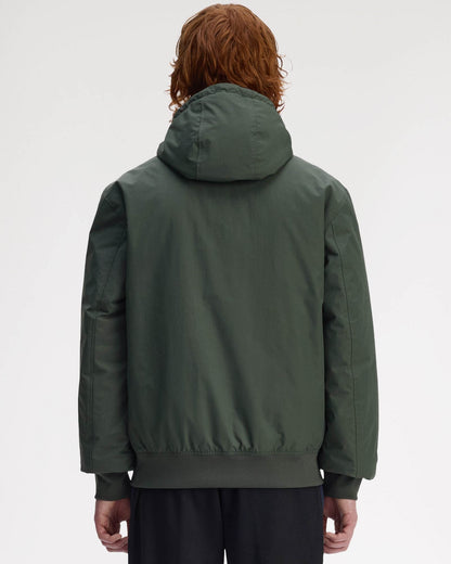 Fred Perry Mens Hooded Brentham Jacket - Court Green X89