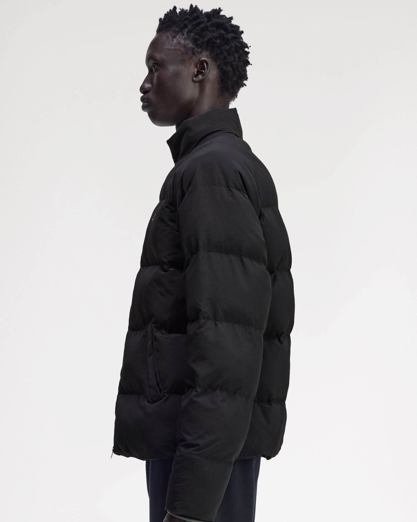 Fred Perry Mens Raglan Sleeve Padded Jacket - Black 102