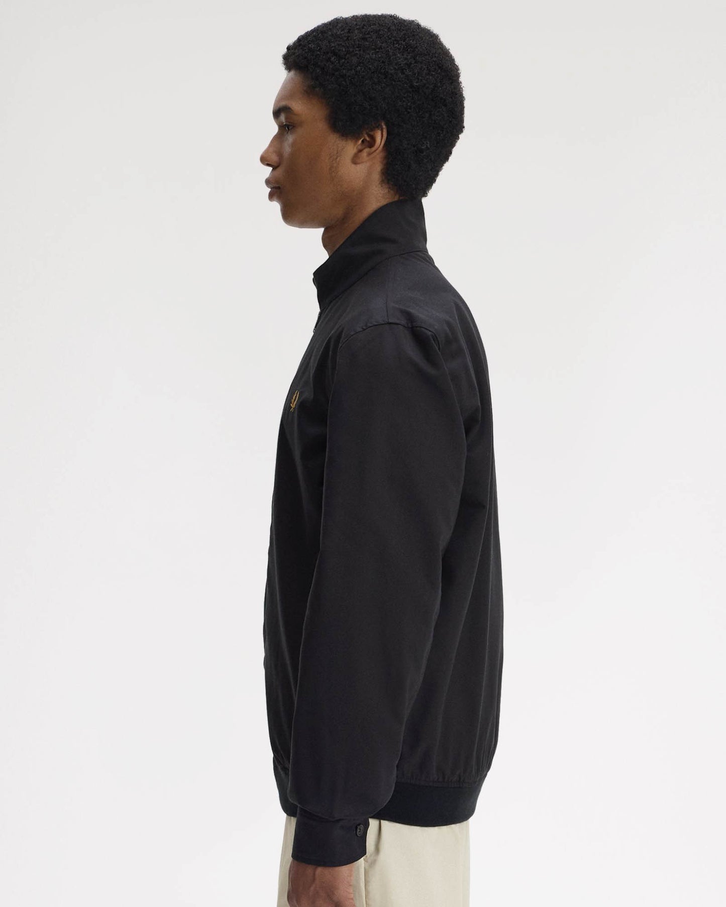 Fred Perry Mens Twill Harrington Jacket - Black 102