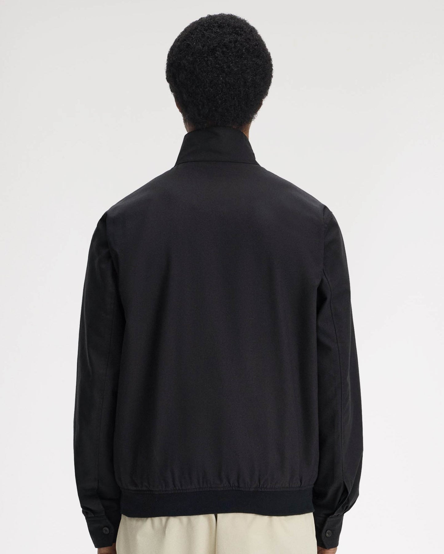 Fred Perry Mens Twill Harrington Jacket - Black 102