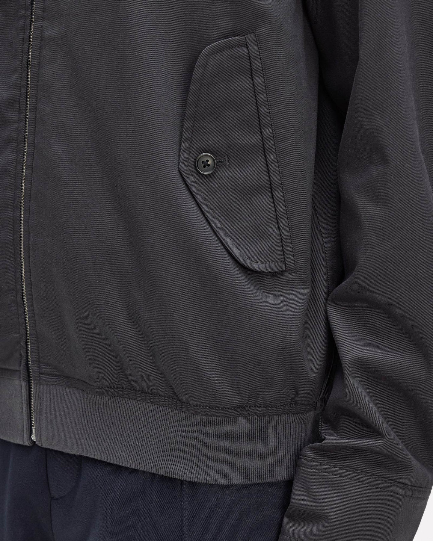 Fred Perry Mens Twill Harrington Jacket - Anchor Grey 297