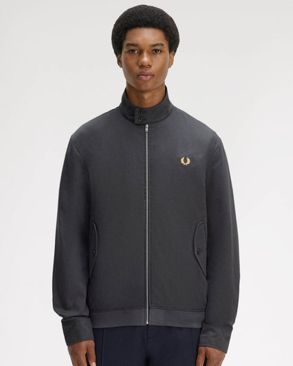 Fred Perry Mens Twill Harrington Jacket - Anchor Grey 297