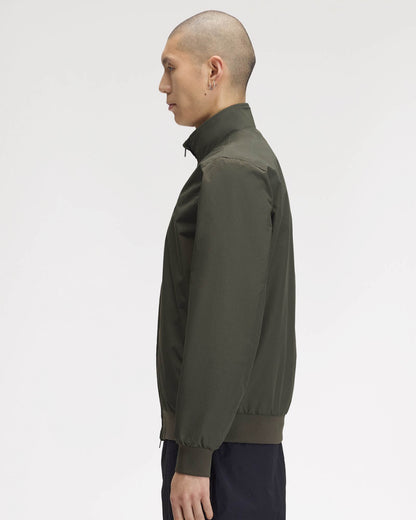 Fred Perry Mens Brentham Jacket - Field Green 148, side
