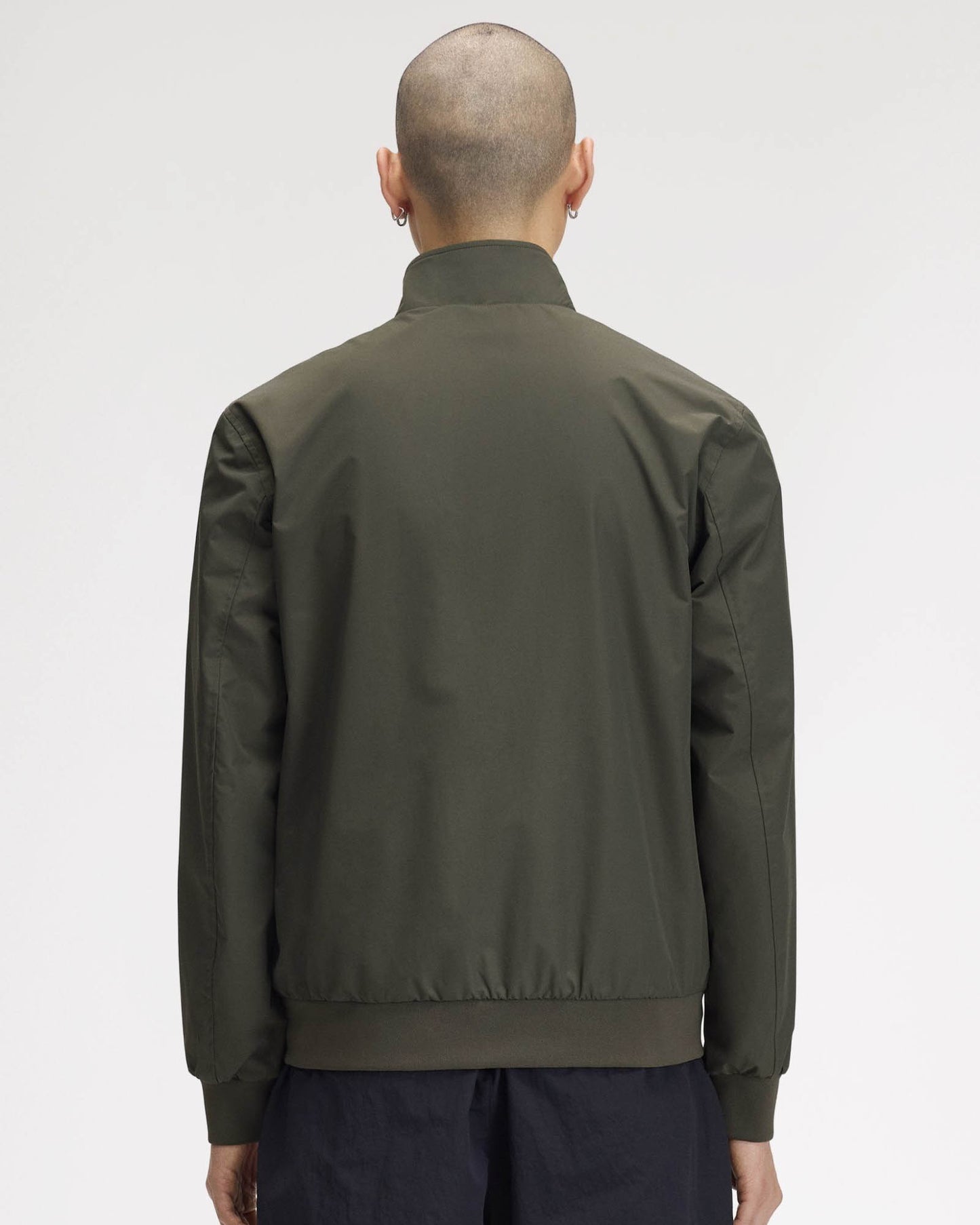 Fred Perry Mens Brentham Jacket - Field Green 148, back