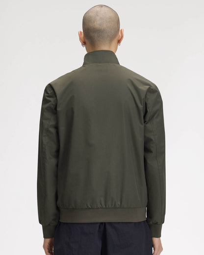 Fred Perry Mens Brentham Jacket - Field Green 148, back