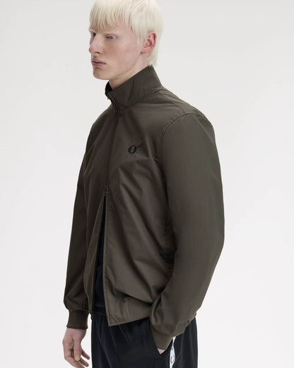 Fred Perry Mens Brentham Jacket - Field Green/Black U70