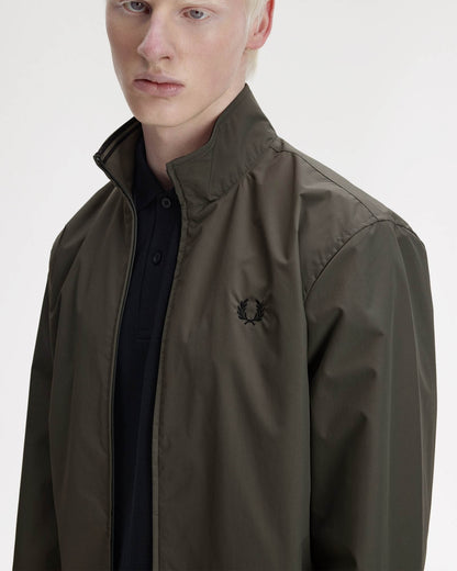 Fred Perry Mens Brentham Jacket - Field Green/Black U70