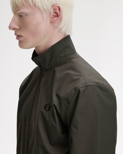Fred Perry Mens Brentham Jacket - Field Green/Black U70