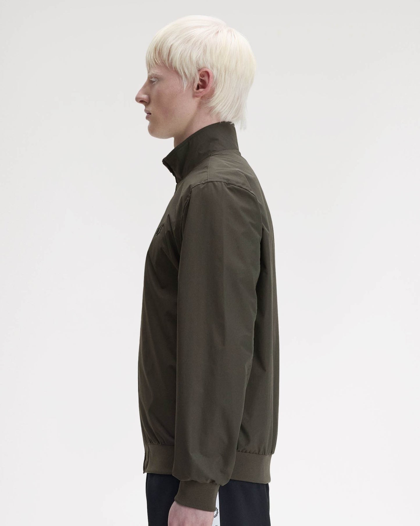 Fred Perry Mens Brentham Jacket - Field Green/Black U70