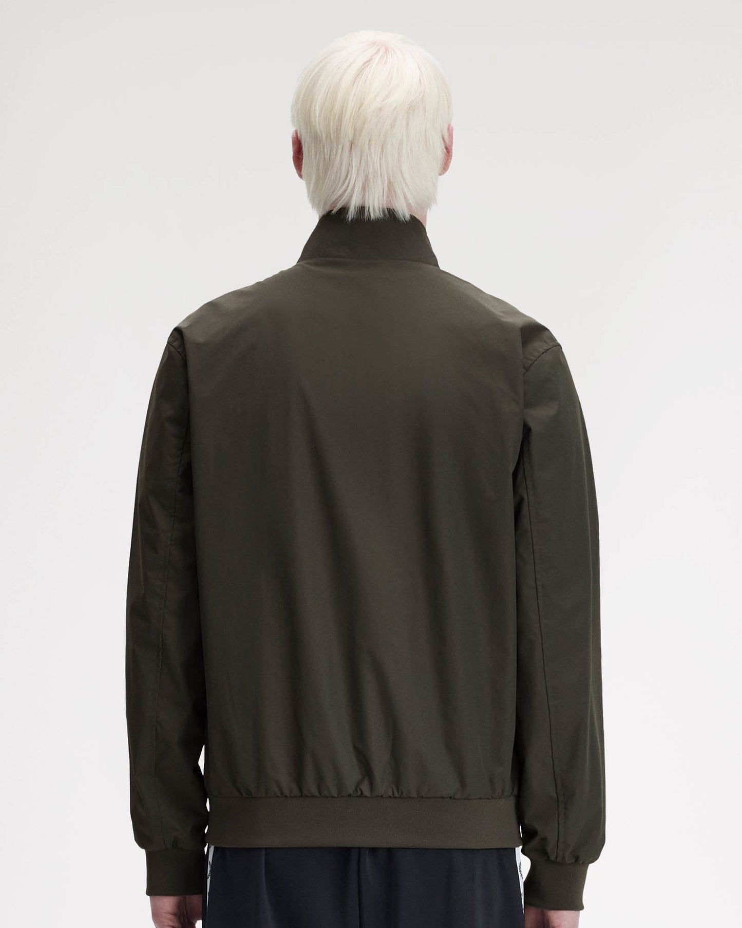 Fred Perry Mens Brentham Jacket - Field Green/Black U70