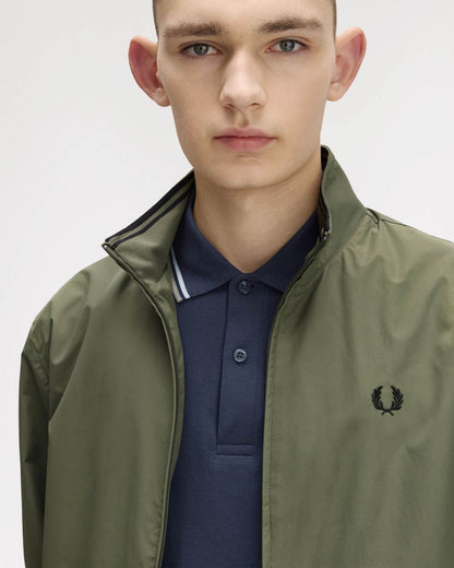 Fred Perry Mens Brentham Jacket - Laurel Wreath Green X21