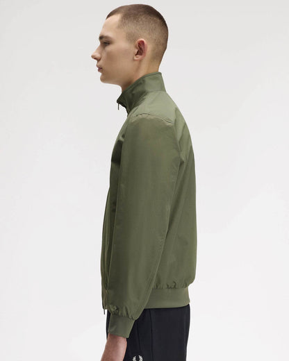 Fred Perry Mens Brentham Jacket - Laurel Wreath Green X21