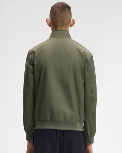 Fred Perry Mens Brentham Jacket - Laurel Wreath Green X21