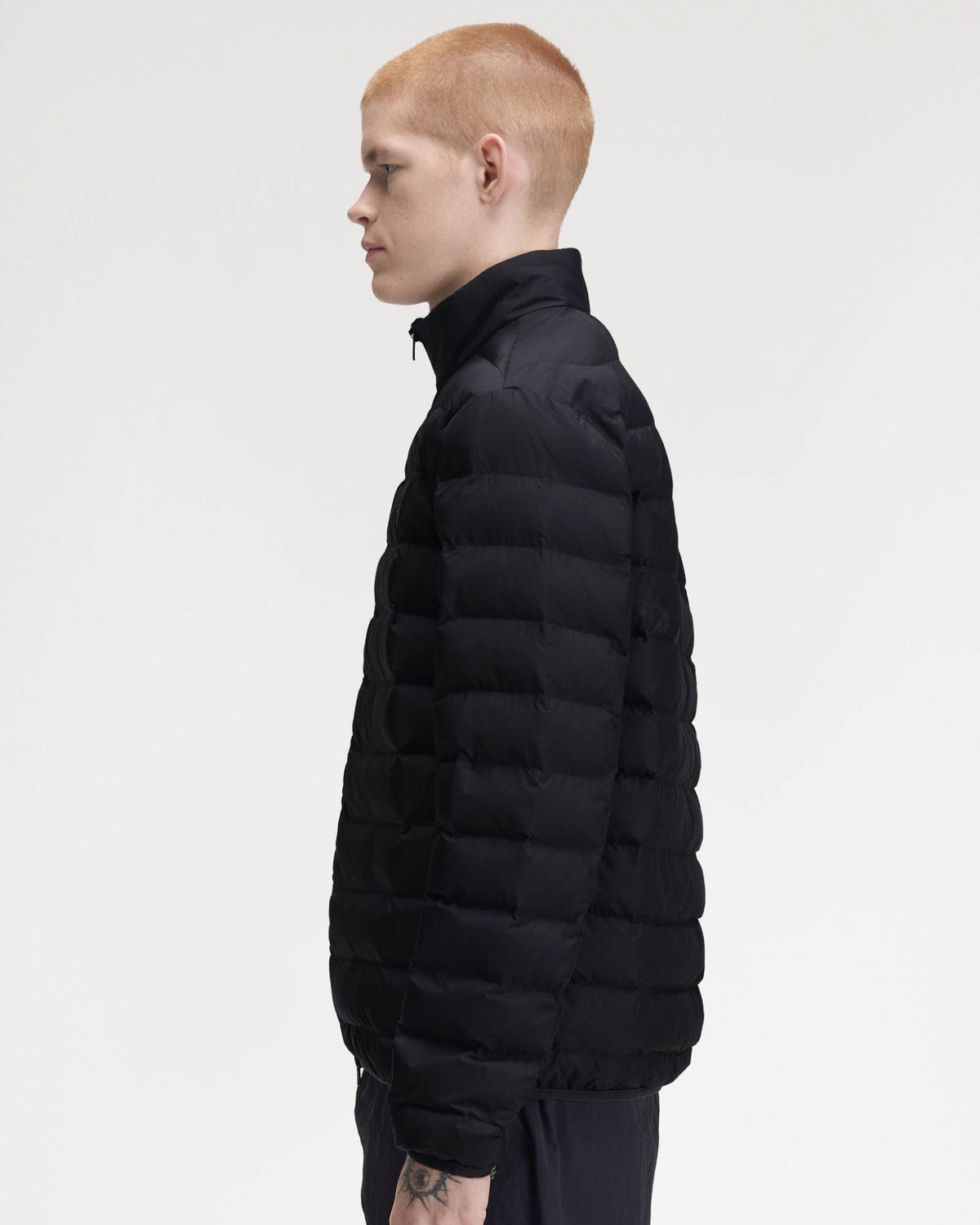 Fred Perry Mens Insulated Jacket - Black 184 side