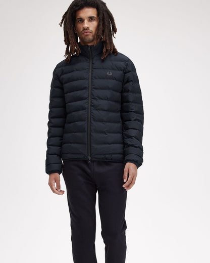 Fred Perry Mens Insulated Jacket - Black 102 - CHO - Designer Mens Padded Jackets