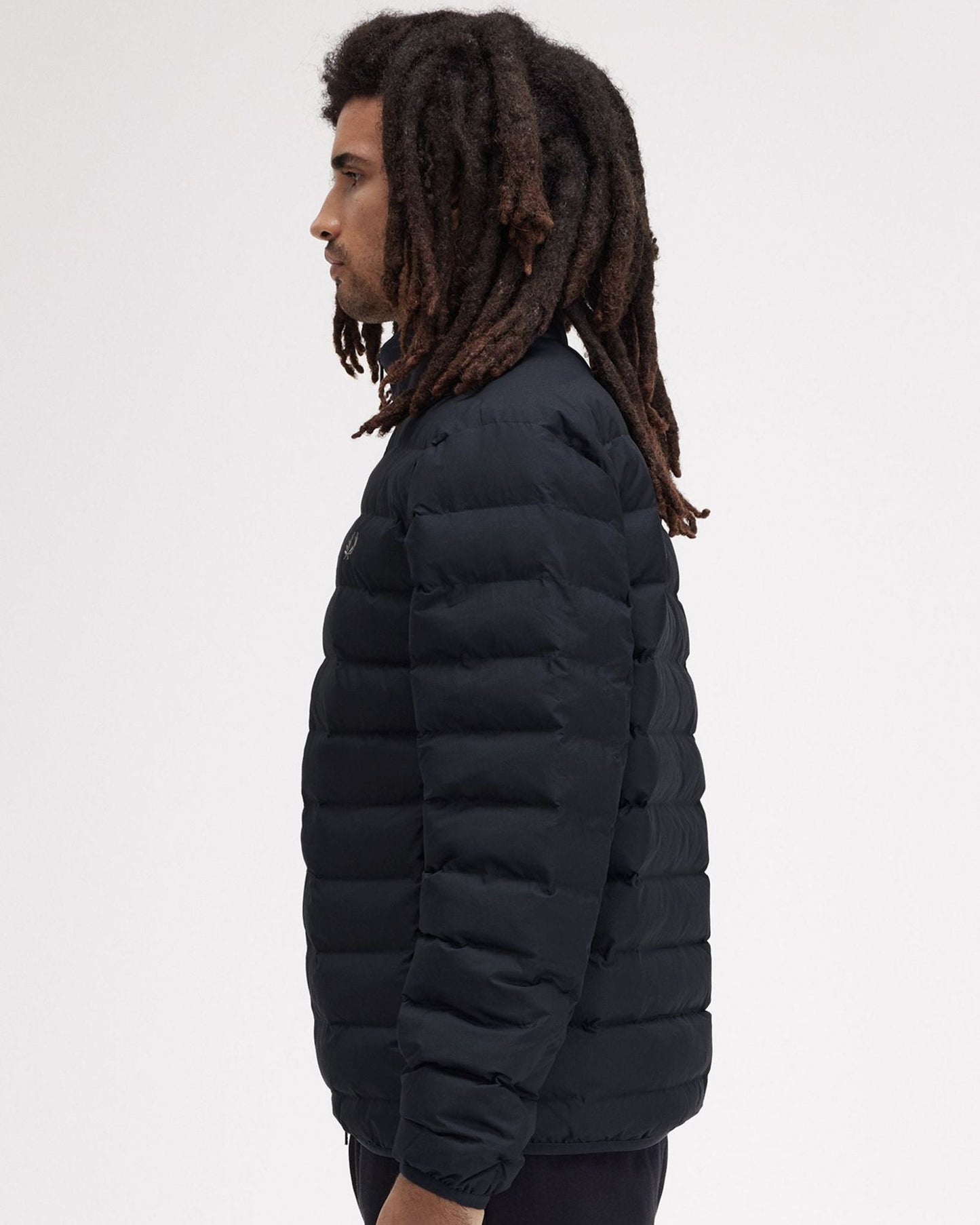 Fred Perry Mens Insulated Jacket - Black 102 - CHO - Designer Mens Padded Jackets