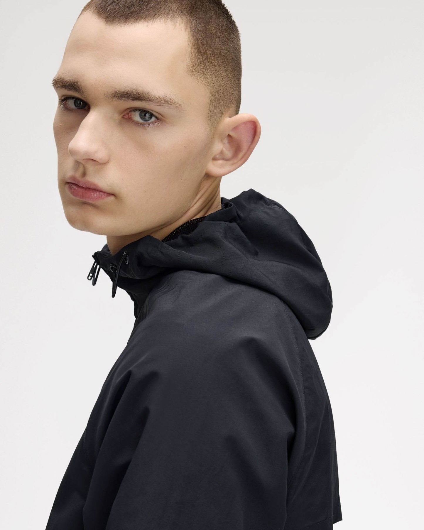 Fred Perry Mens Hooded Shell Jacket - Black 102