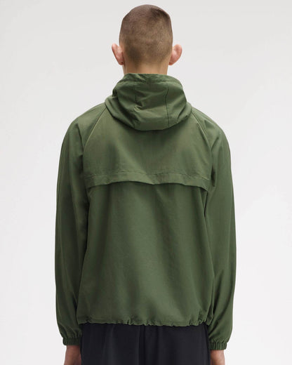 Fred Perry Mens Hooded Shell Jacket - Laurel Wreath Green W19