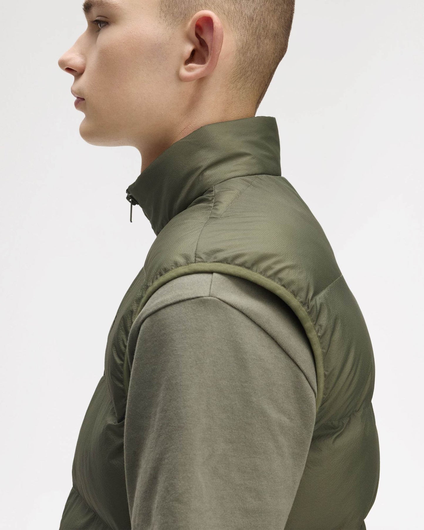 Fred Perry Mens Padded Gilet - Laurel Wreath Green X21
