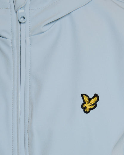 Lyle & Scott Mesh Back Softshell Mens Jacket - W596 Opal Blue | CHO | Designer Mens Light Jackets