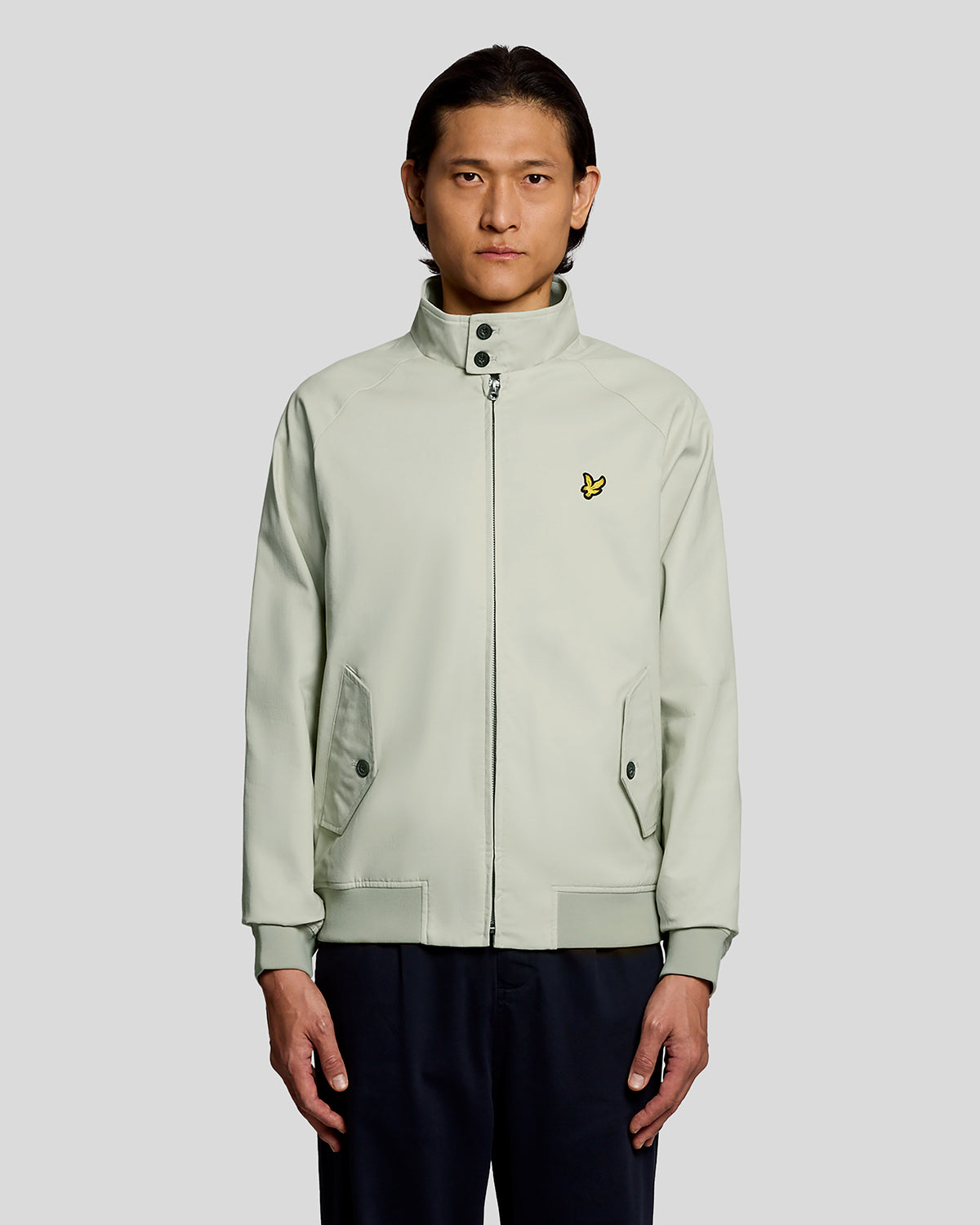 Lyle & Scott Cotton Mens Harrington Jacket - Y117 Wheat