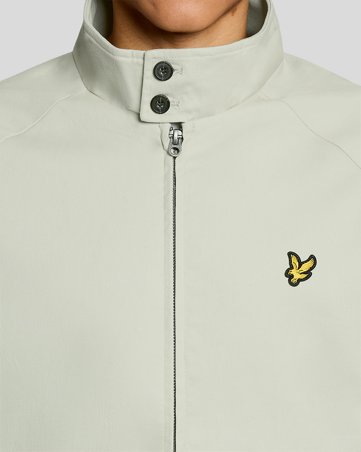 Lyle & Scott Cotton Mens Harrington Jacket - Y117 Wheat