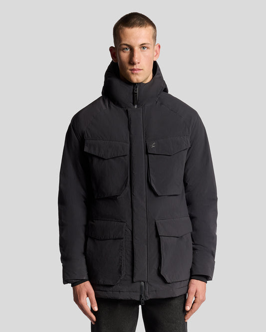 Lyle & Scott Tactical Wadded Parka - X002 Black Ice