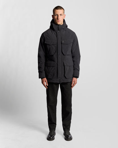 Lyle & Scott Tactical Wadded Parka - X002 Black Ice