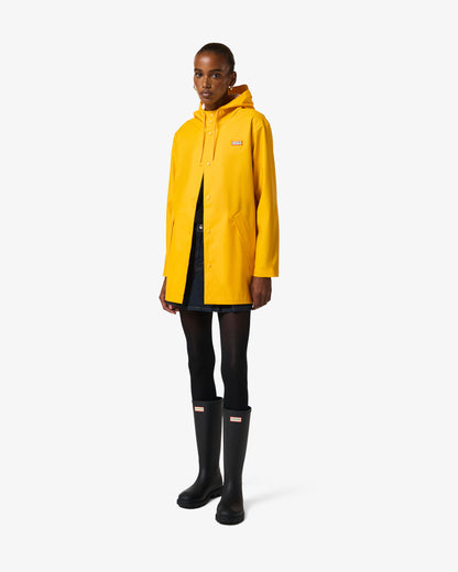 Hunter Jo Unisex Parka in Gold Fusion, female model full length