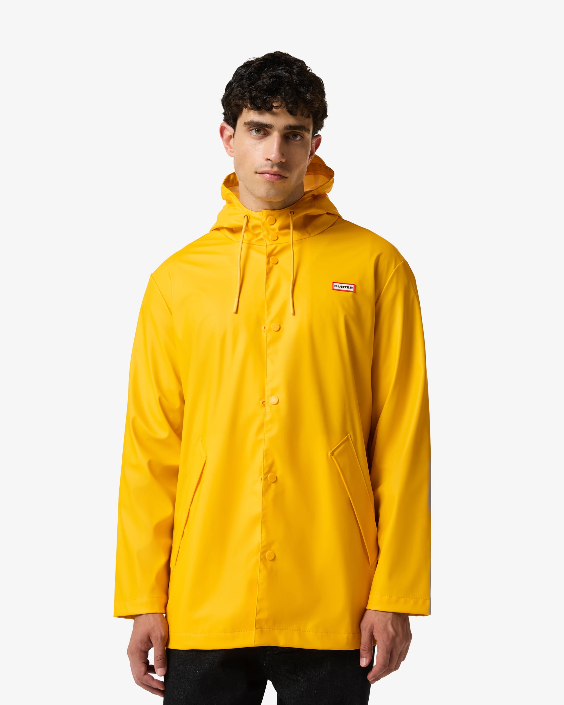 Hunter Jo Unisex Parka in Gold Fusion, male model front