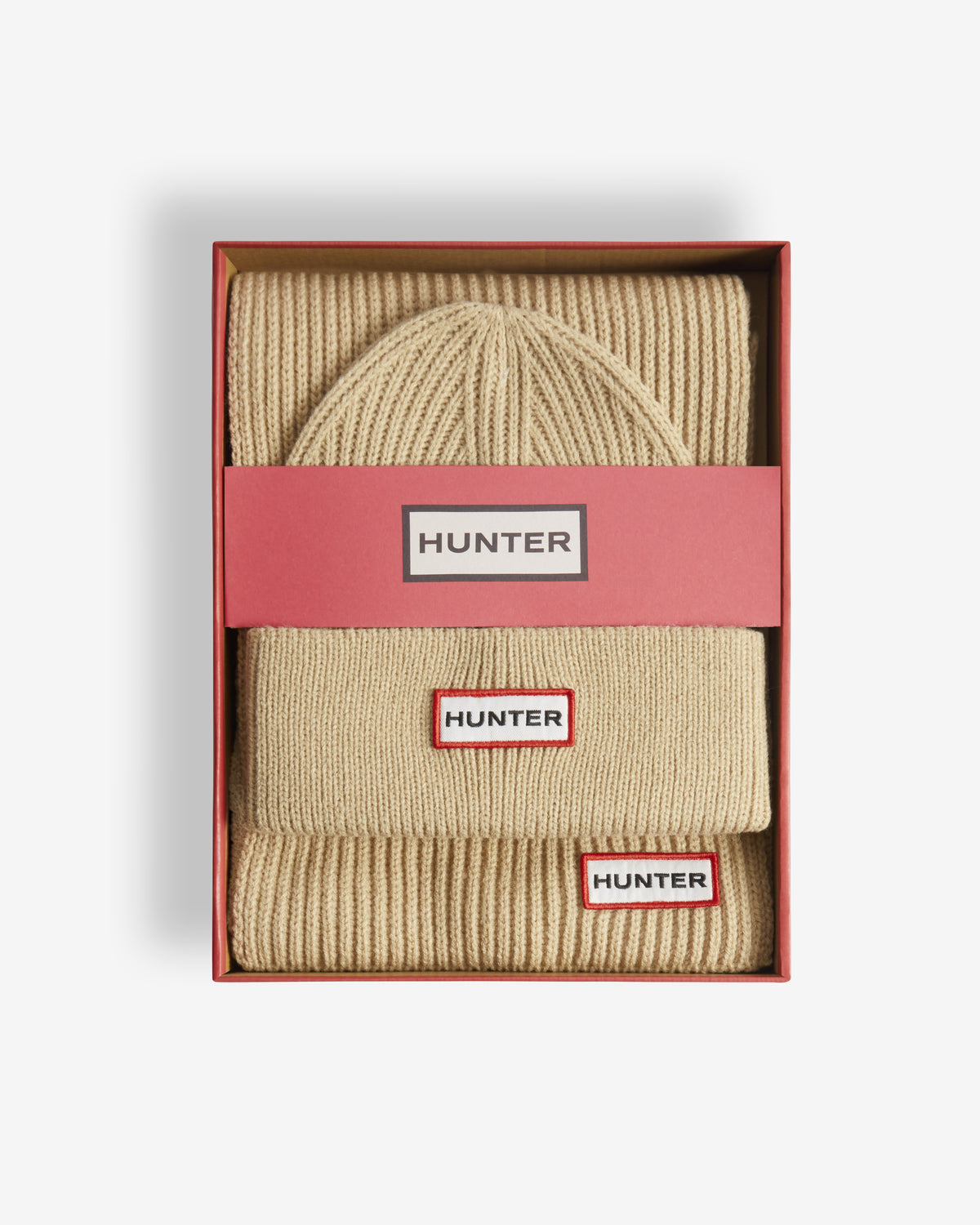 Hunter Jura Scarf and Beanie Box Set - Warm Sand | CHO | Designer Unisex Hats