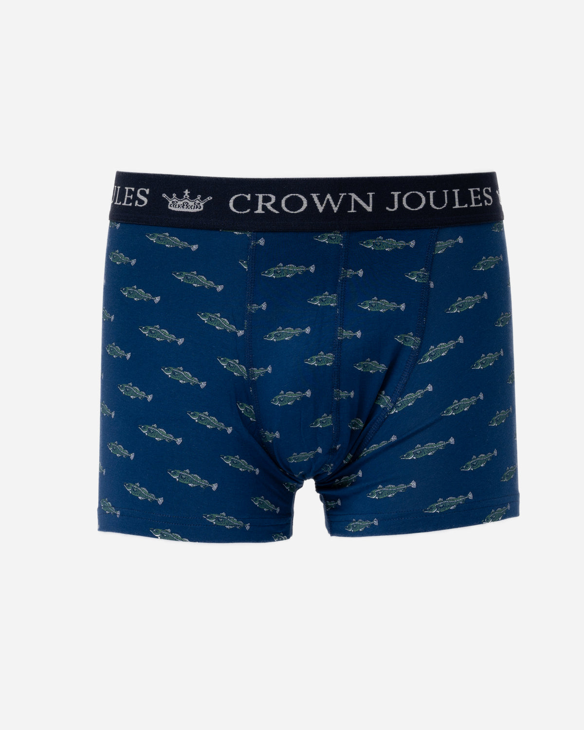 a pair of Joules Mens Crown Joules Boxers - Oh My Cod Navy