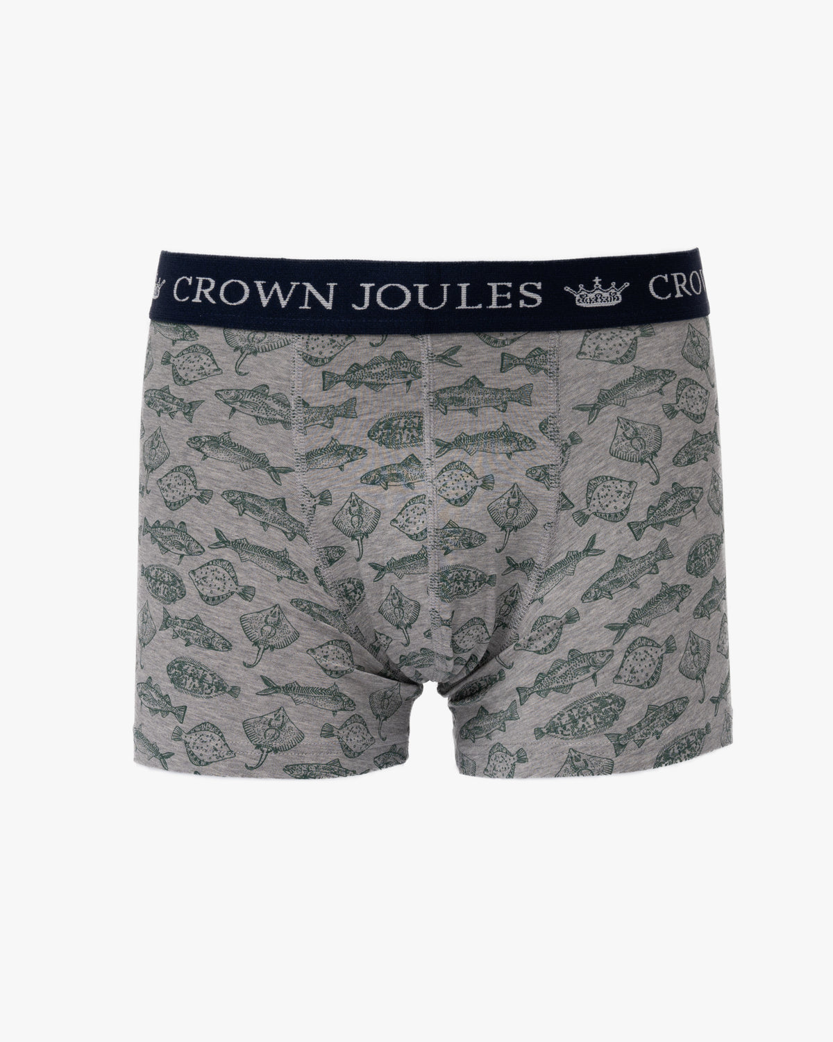 a pair of Joules Mens Crown Joules Boxers - Grey