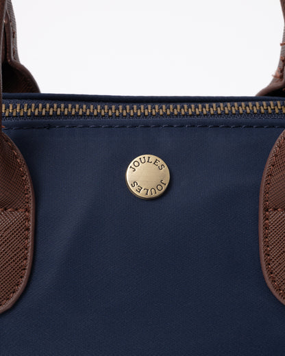 detail of a Joules Edie Womens Mini Crossbody Handbag in Navy