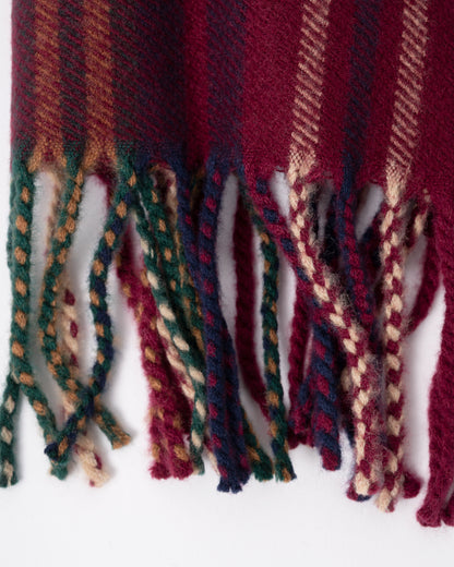 close up of a Joules Langtree Scarf in Red