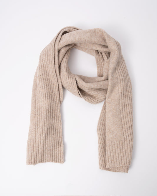 Joules Womens Fine Knit Scarf in Oat