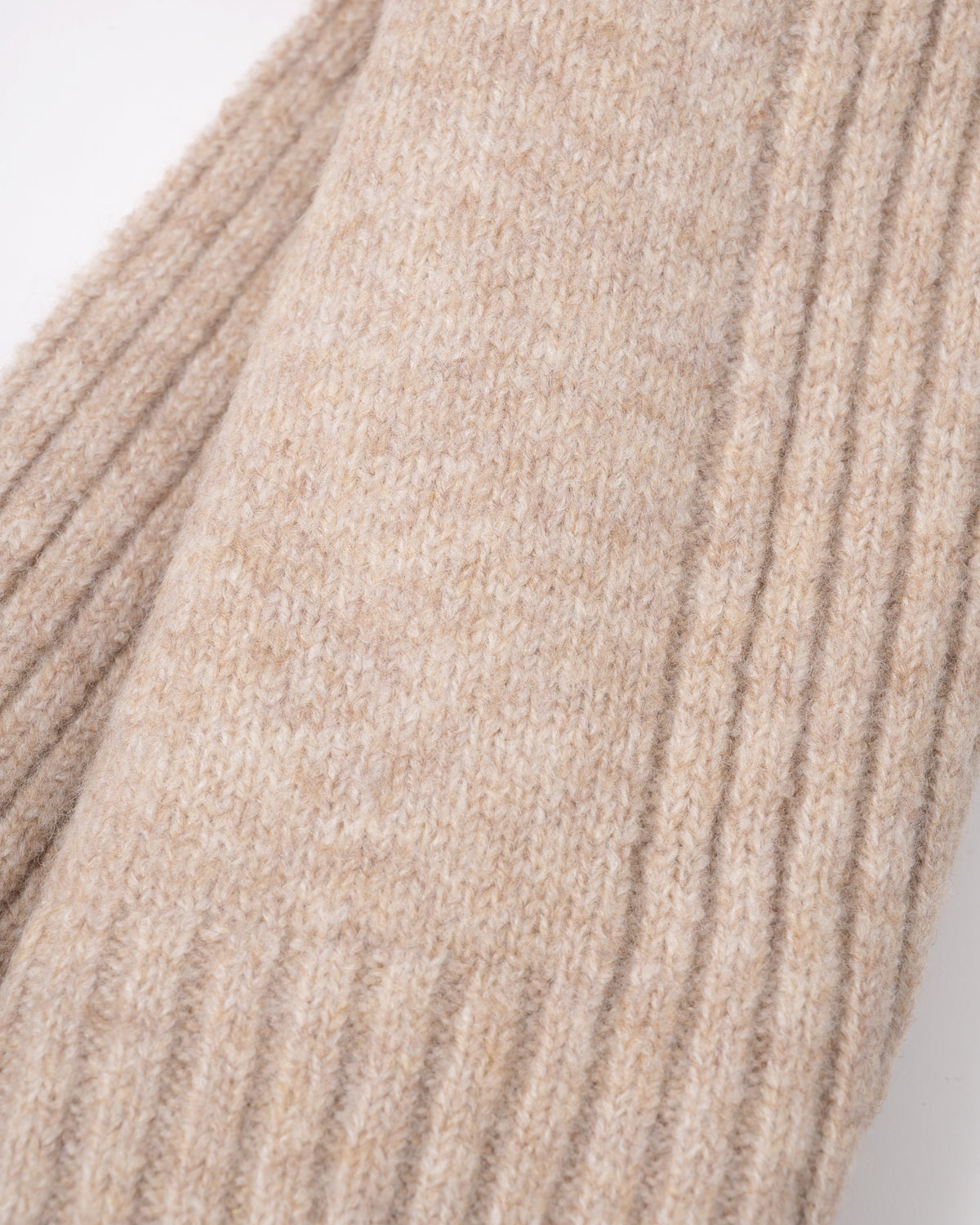 texture detail of a Joules Womens Fine Knit Scarf in Oat