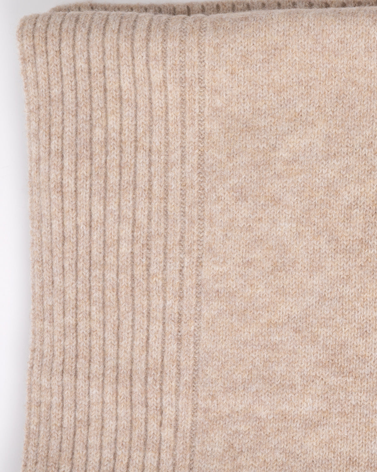 detail of a Joules Womens Fine Knit Scarf in Oat