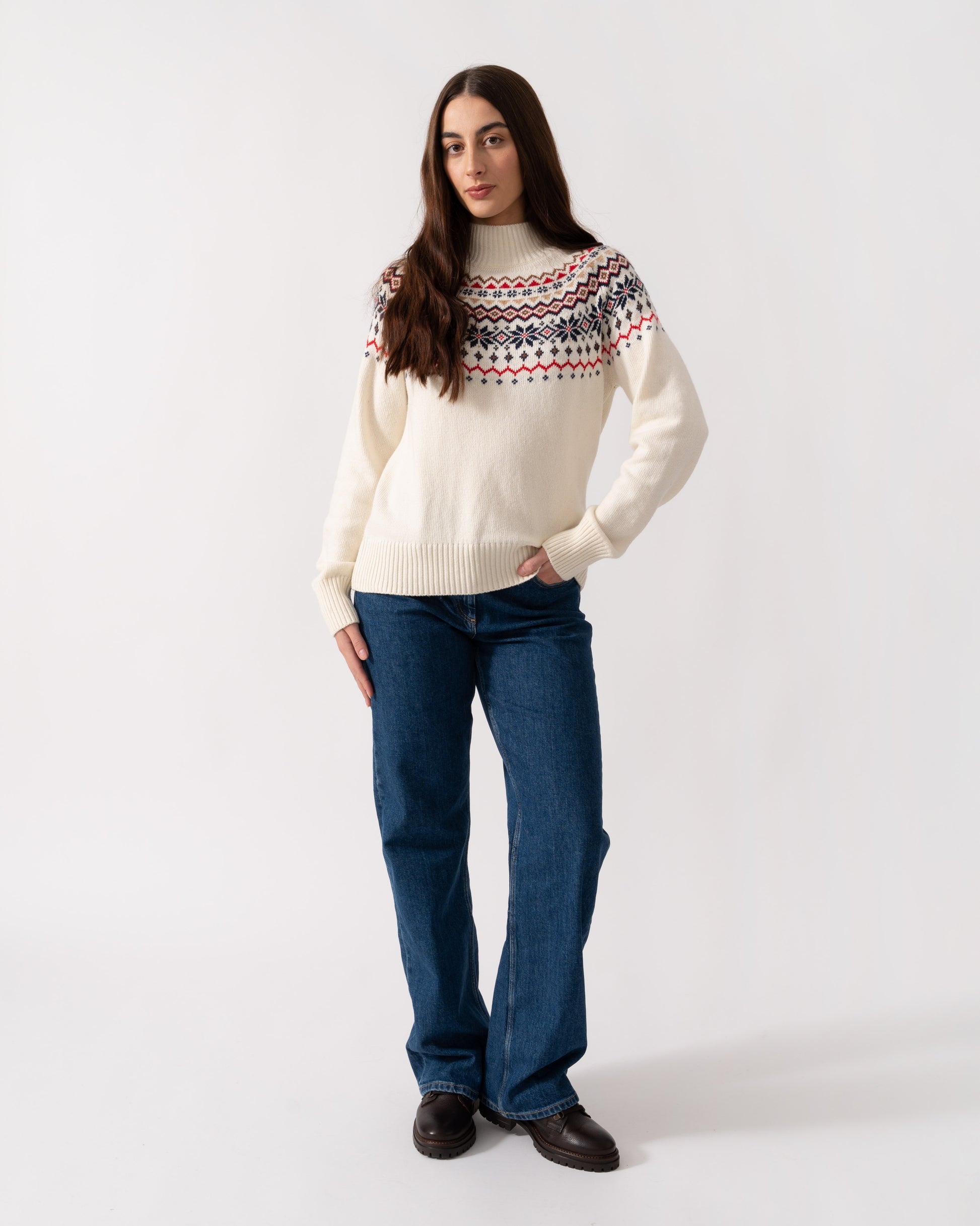 Joules Alba Womens Jumper - Cream - CHO - Designer Womens Jumpers