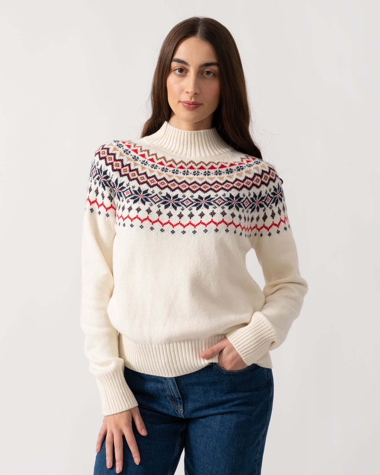Joules Alba Womens Jumper - Cream - CHO - Designer Womens Jumpers