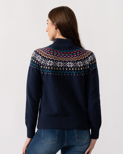 Joules Alba Womens Jumper - Navy - CHO - Designer Womens Jumpers