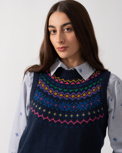 Joules Alba Womens Tank Top - Navy