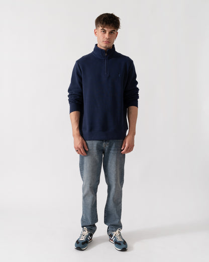 Joules Alistair Mens 1/4 Zip Sweatshirt - Navy full length