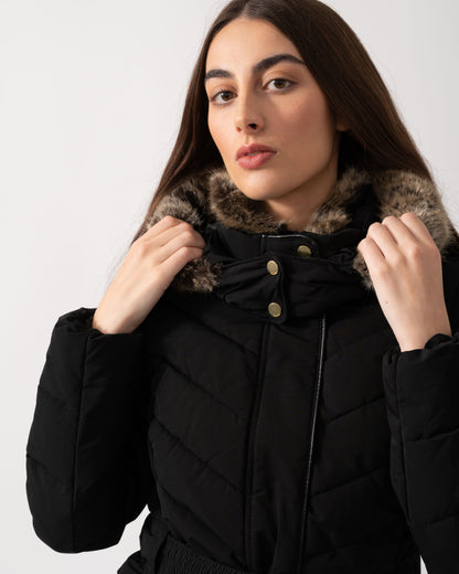 Joules Aspen Womens Parka - Black