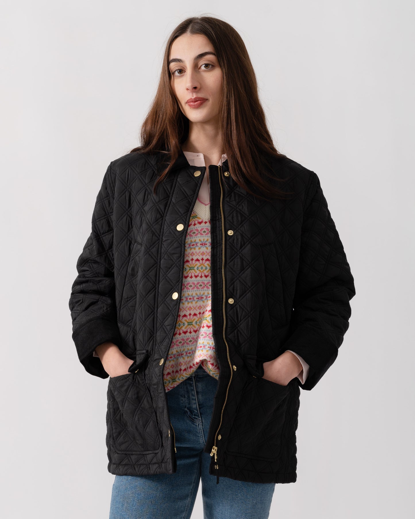 Joules Beatrix Womens Jacket - Black | CHO | Designer Womens Coats & Jackets