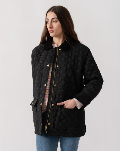 Joules Beatrix Womens Jacket - Black | CHO | Designer Womens Coats & Jackets
