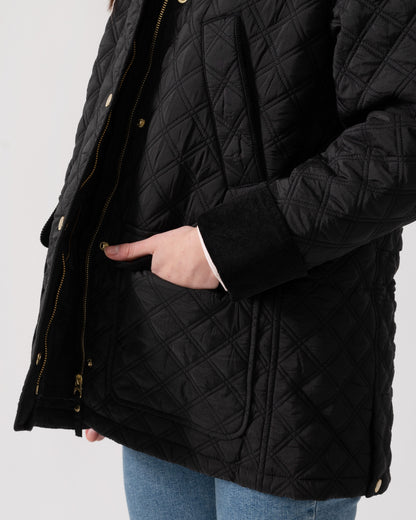 Joules Beatrix Womens Jacket - Black | CHO | Designer Womens Coats & Jackets