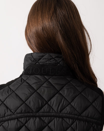 Joules Braemar Luxe Womens Quilted Gilet - Black
