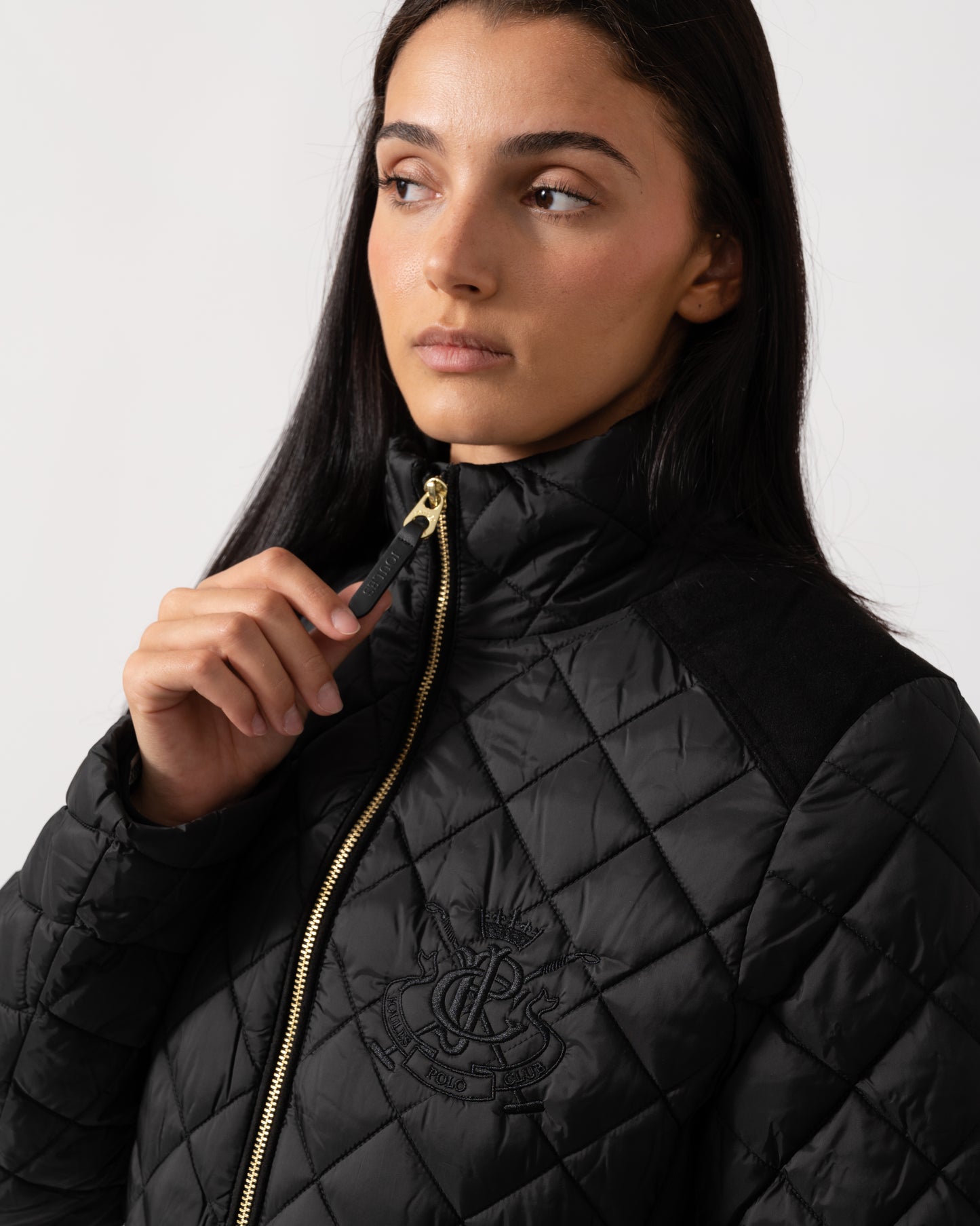Joules Braemar Luxe Womens Quilted Jacket - Black