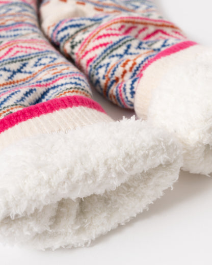 Joules Chalet Womens Socks - Pink